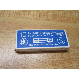 ELU 179120-3.15A Siba Fuse T3.15AL250V Fine Wire Element (Pack of 10)