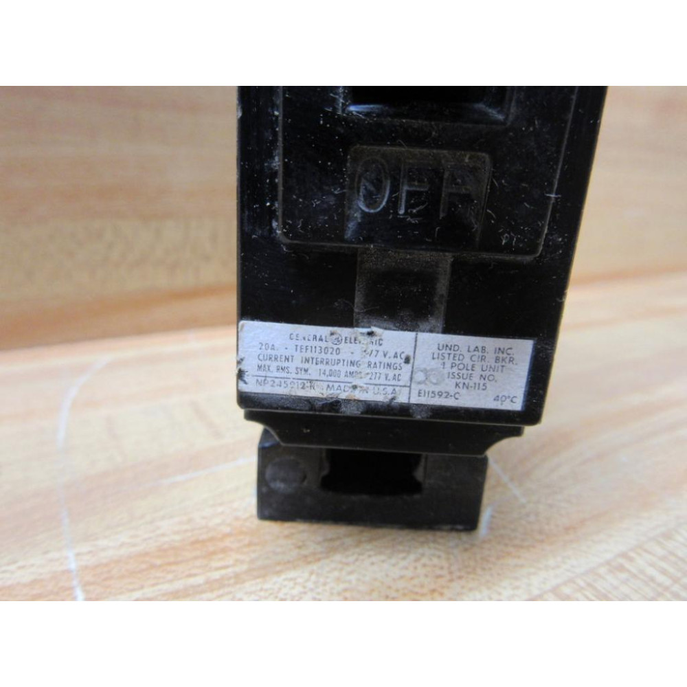 General Electric TEF113020 Circuit Breaker 20A GE (Pack of 5) - Used
