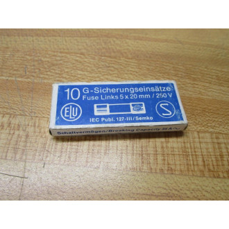 ELU 179120-2A Siba Fuse T2A250V Fine Wire Element (Pack of 10)