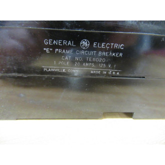 General Electric TE11020 "E" Frame Circuit Breaker Cat. No. TE11020 - Used