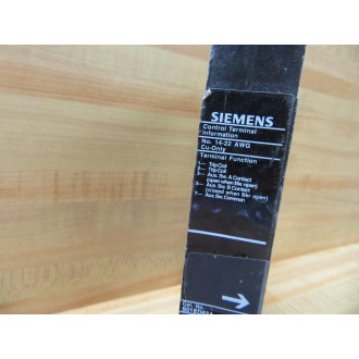 Siemens S01ED62A Shunt Trip Auxiliary Switch - Used