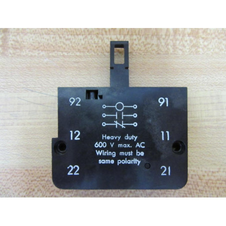 ABB 78098-50A Auxiliary Control Interlock - New No Box