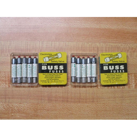 Buss GAB 5 Bussmann Fuse Cross Ref 5LAR4 (Pack of 10)