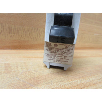 Federal Pioneer NASWD115 Circuit Breaker 15 Amp - Used