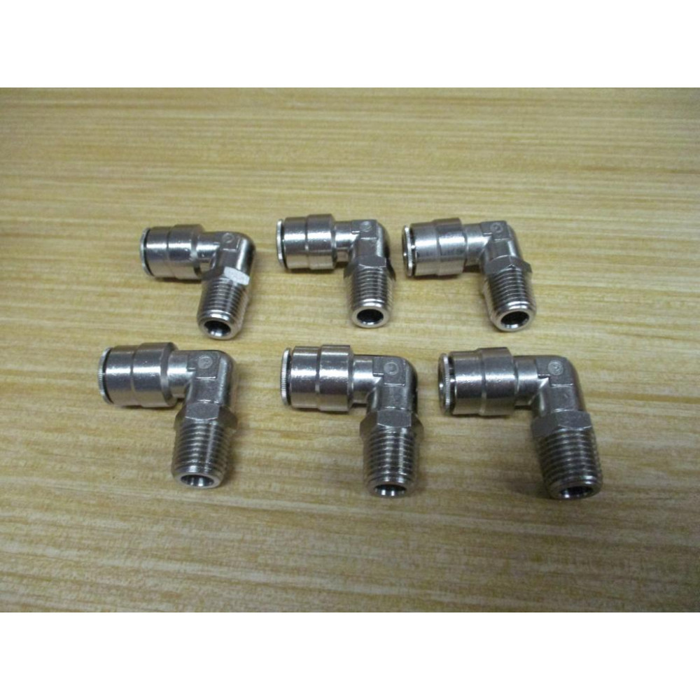 Camozzi 6520 06-04 Tube x NPT Swivel 90° Elbow 65200604 (Pack of 6)