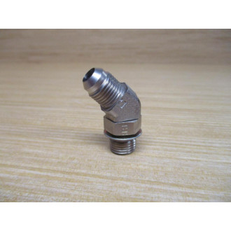 Parker 6V5OX-SS FKM 37°Flare, Tube x SAE-ORB 45° Elbow