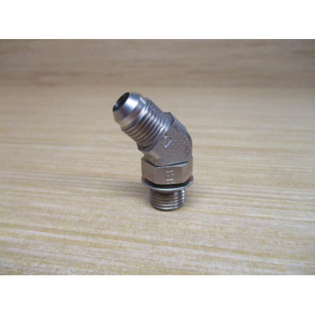 Parker 6V5OX-SS FKM 37°Flare, Tube x SAE-ORB 45° Elbow
