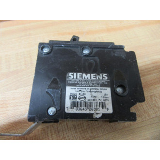 Siemens B115H Circuit Breaker 15 Amp BLH115 - Used