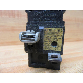 Bulldog Electric 11115R Pushmatic Circuit Breaker 15A - Used