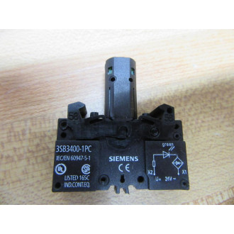 Siemens 3SB3400-1PC Green LED Lamp Holder 3SB34001PC