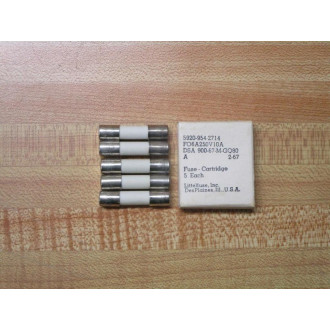 Littelfuse F06A250V10A Fuse FO6A250V10A White (Pack of 5)