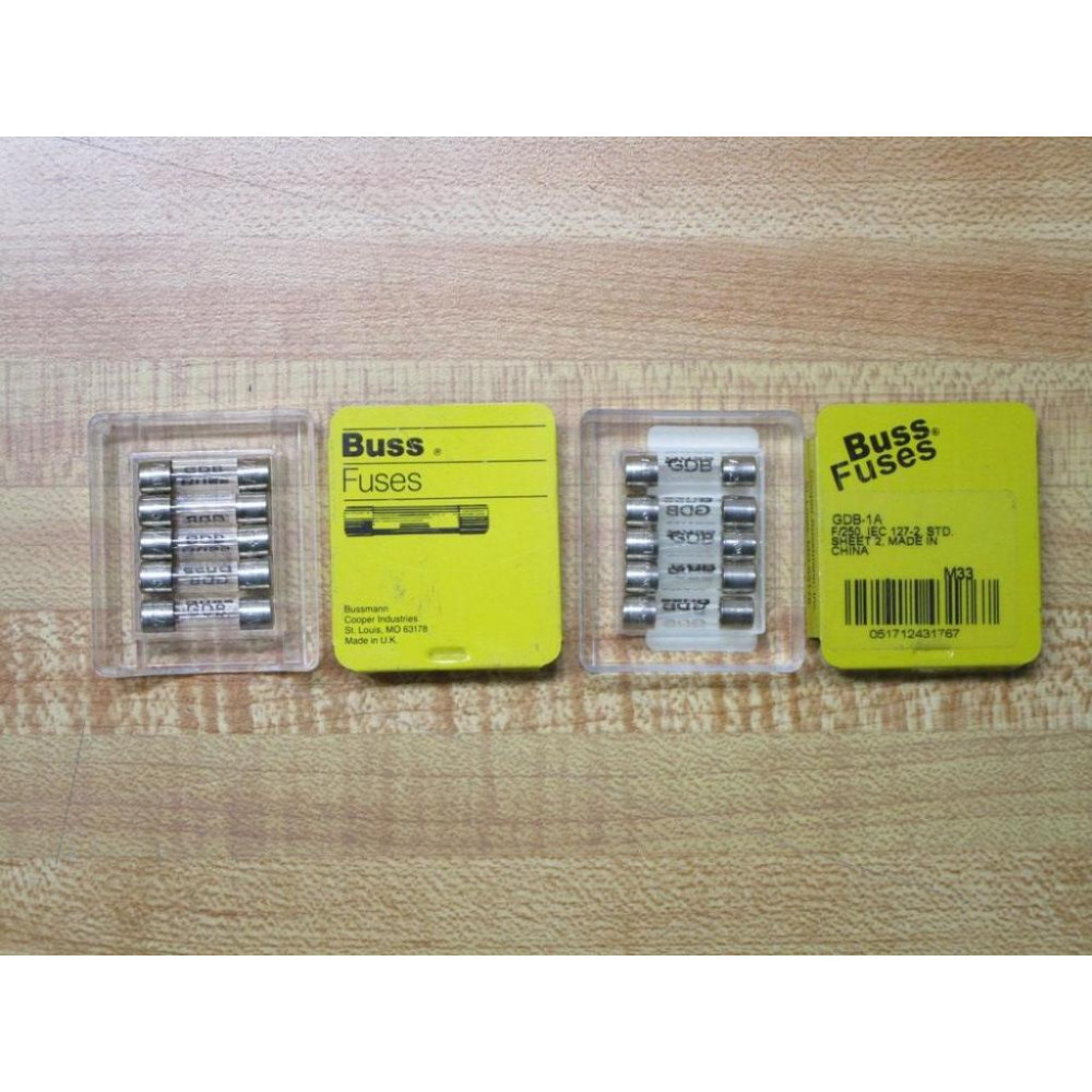 Buss GDB-1A Bussmann Fuse Cross Ref 1CC62 Fine Wire Element (Pack of 5)