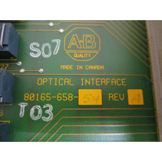 Allen Bradley 80165-658-54 Optical Interface 5016565854 Rev A - Used