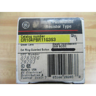 General Electric CR104PBR11G3S3 Push Button Switch GE