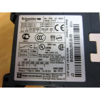 Schneider Electric LC2K06-01U7 3P Reversing Contactor LC2K0601U7 - New No Box