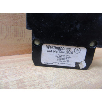 Westinghouse GBH1015 Circuit Breaker 15 Amp - Used
