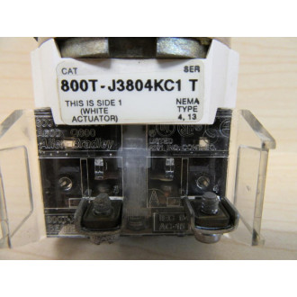 Allen Bradley 800T-J3804KC1 Selector Switch - Used