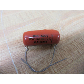 Mallory PVC16133-10% Capacitor PVC1613310 Orange - New No Box