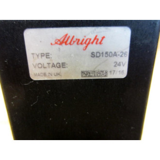 Albright SD150A-26 Emergency Disconnect Switch SD150A26 - Used