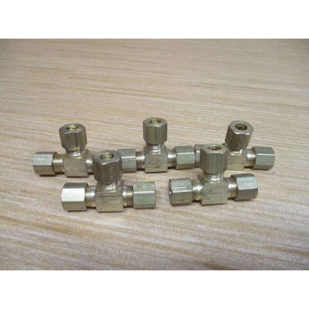 Weatherhead 64X6 Eaton Brass Compression Union Tee (Pack of 5)
