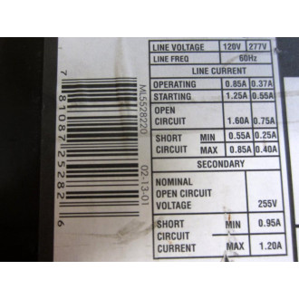 Philips Advance 72C5282-NP HID Lamp Ballast 72C5282NP