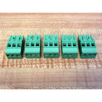 Phoenix Contact MVSTB 2.5-5.08-3-GRN Connector (Pack of 5) - New No Box
