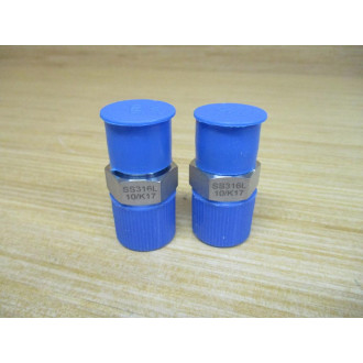 Brennan Industries 2404-08-08-SS Tube x NPT Fitting 24040808SS (Pack of 2) - New No Box