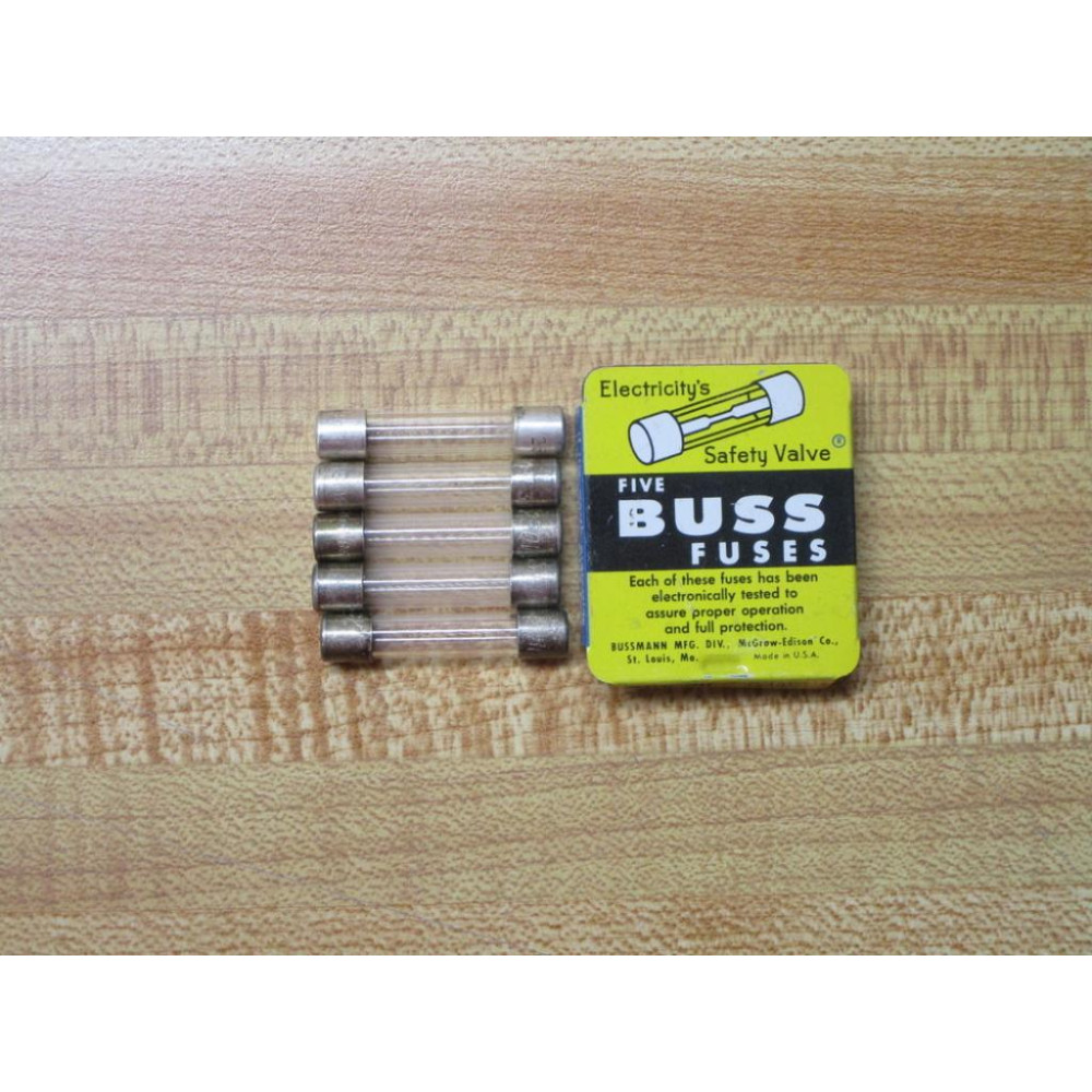 Buss F02A 250V 3AS Bussmann Fuse F02A250V3AS Jagged Wire (Pack of 5)