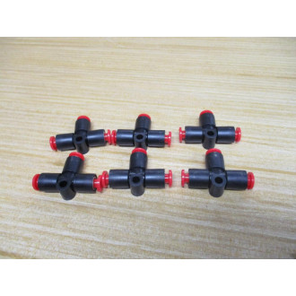 SMC KQT04-00 Union Tee KQT0400 (Pack of 6) - New No Box