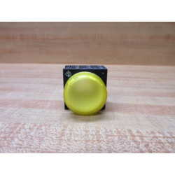 Siemens 3SB3001-6AA30 Fanuc Yellow Indicator Light WHolder - New No Box