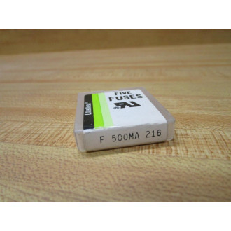Littelfuse F500MA Fuse Cross Ref 1CC48 216 White (Pack of 10)