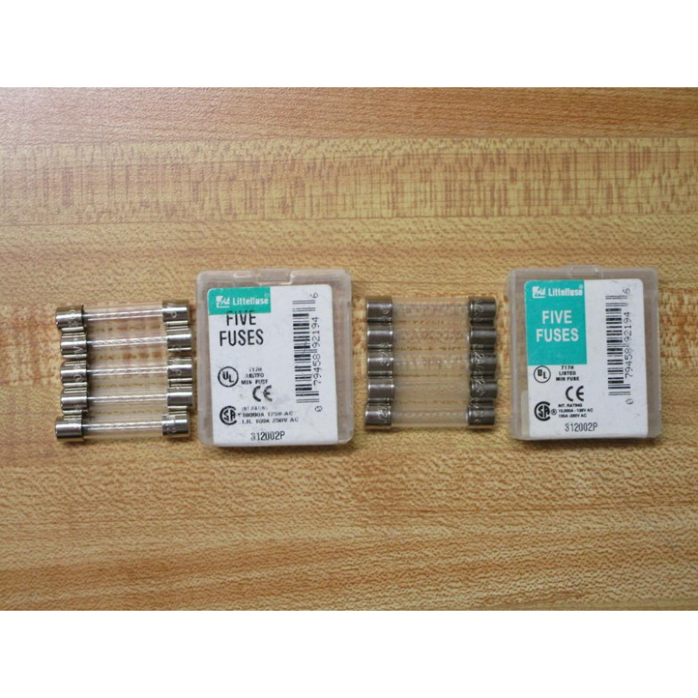 Littelfuse 312002P Fuse Cross Ref 4XH42 Jagged Wire Element (Pack of 10)