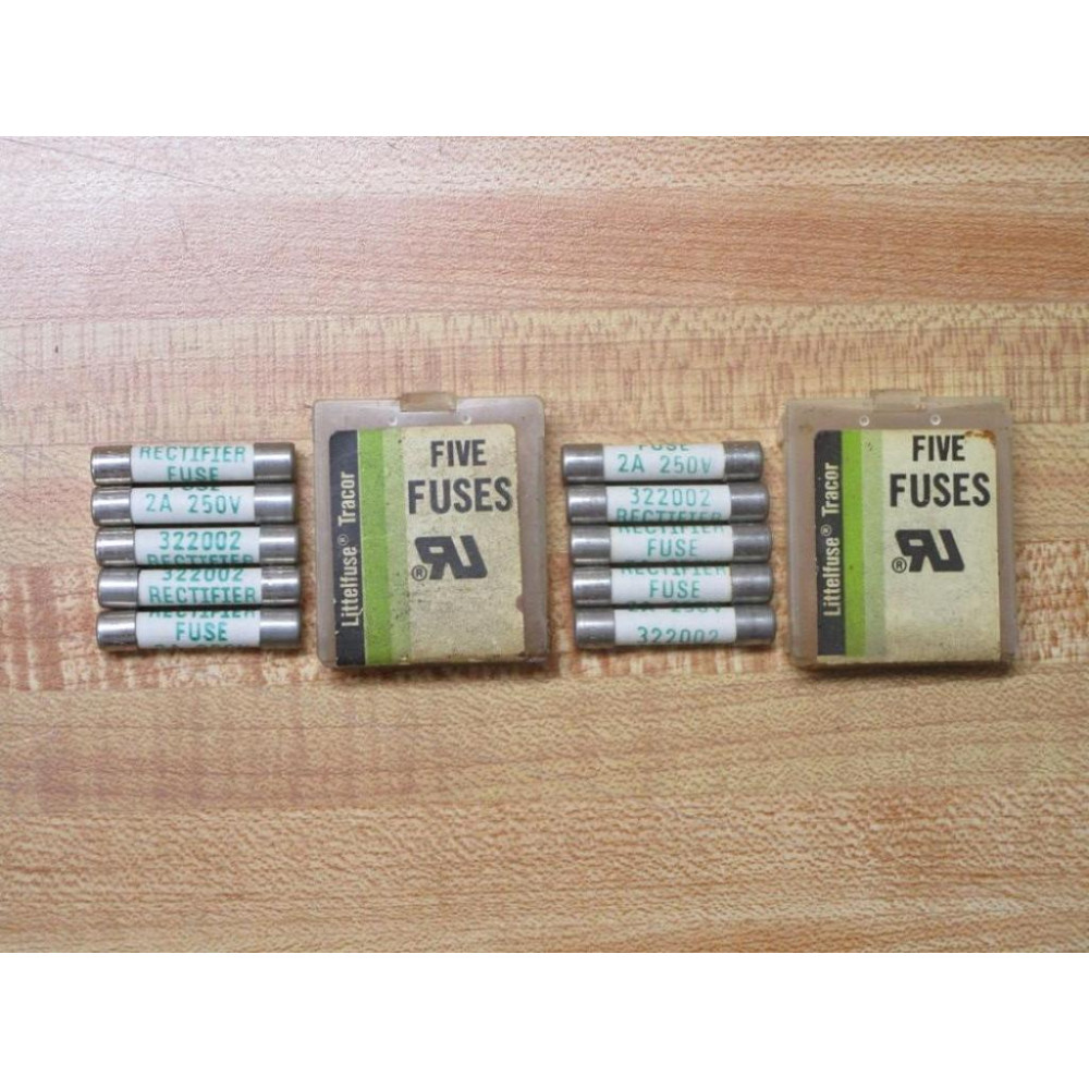 Littelfuse 0322002 Tracor Fuse 322-2A, 332002 White (Pack of 10)
