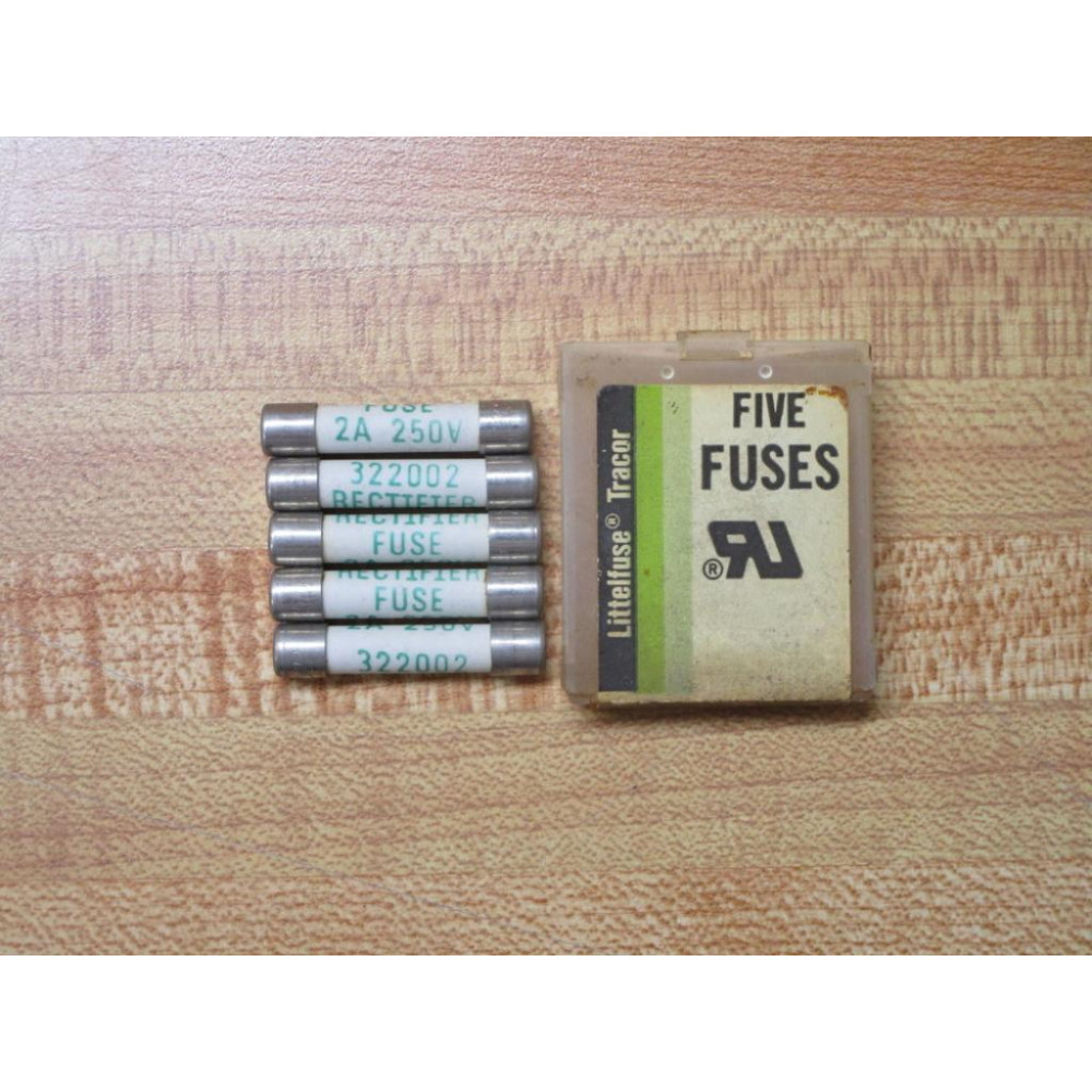 Littelfuse 0322002 Tracor Fuse 322-2A, 332002 White (Pack of 10)