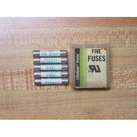 Littelfuse 0322002 Tracor Fuse 322-2A, 332002 White (Pack of 10)