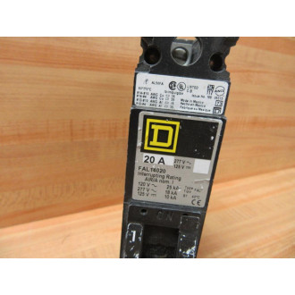Square D FAL14020 Circuit Breaker 20 Amp - Used