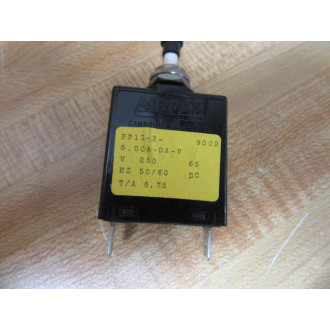 Airpax PP11-2-5.00A-OA-V Circuit Breaker 5A PP11-2-5.00A-0A-V (Pack of 2) - Used