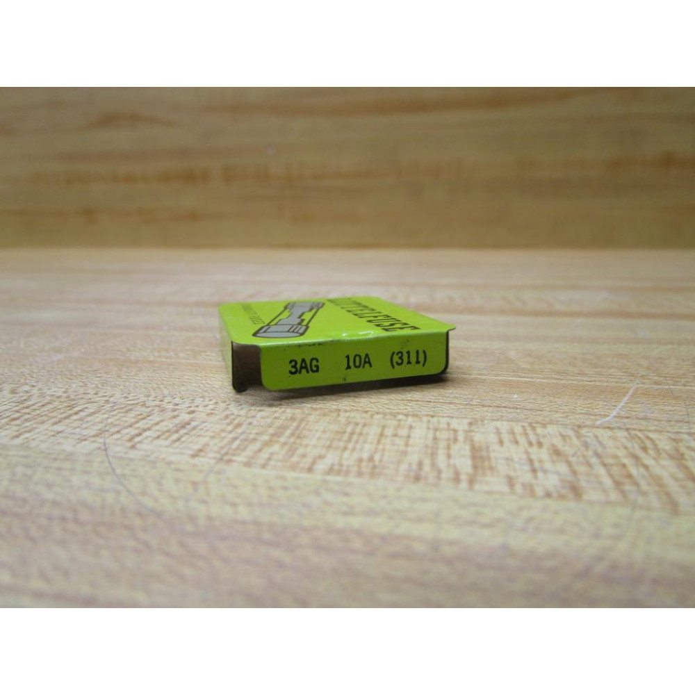 Littelfuse 3AG-10A Fuse Cross Ref 4XH49 311, Metal Strip Element (Pack of 10)