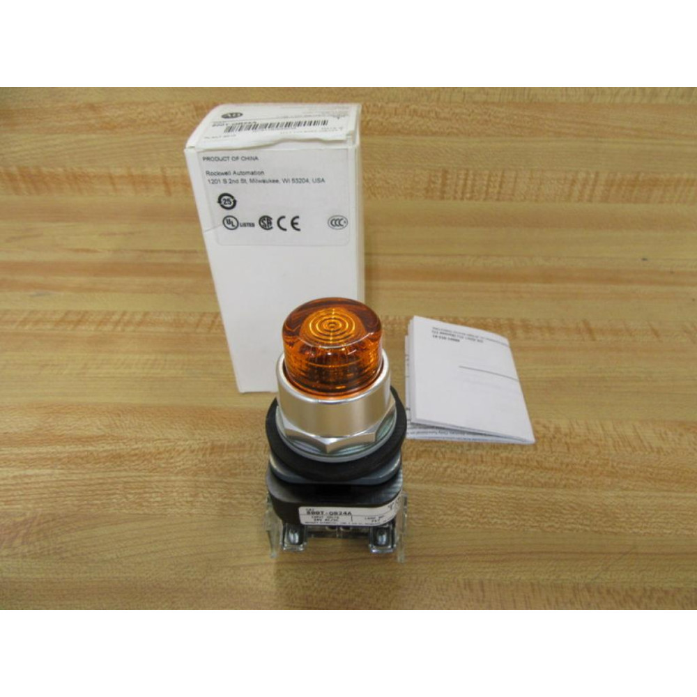 Allen Bradley 800T-QB24A Amber Button 800TQB24A w800T-XA