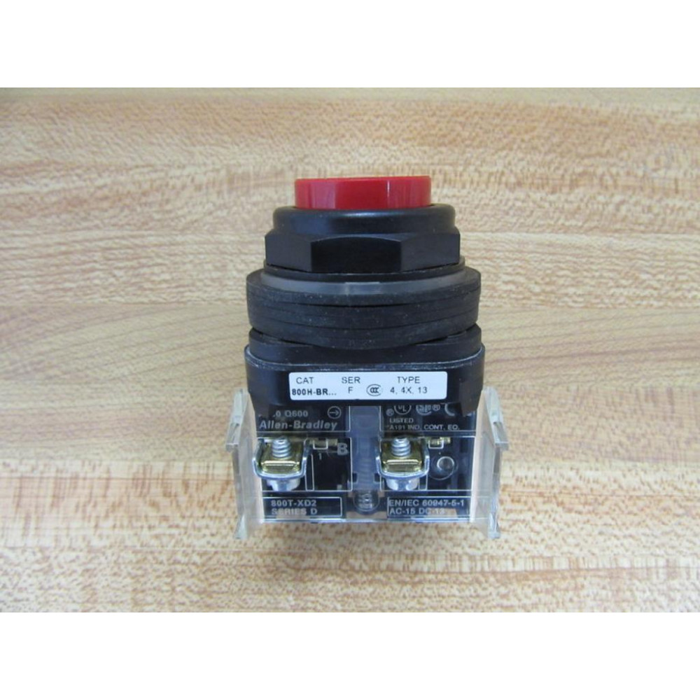 Allen Bradley 800H-BR6D2 Button 800HBR6D2 w800T-XD2 - New No Box Allen Bradley 800H-BR6D2 Button 800HBR6D2 w800T-XD2 - New No Box