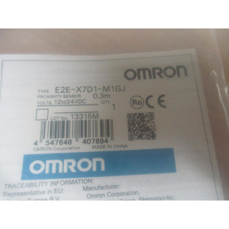 Omron E2E-X7D1-M1GJ-0.3M Proximity Sensor E2E-X7D1-M1GJ