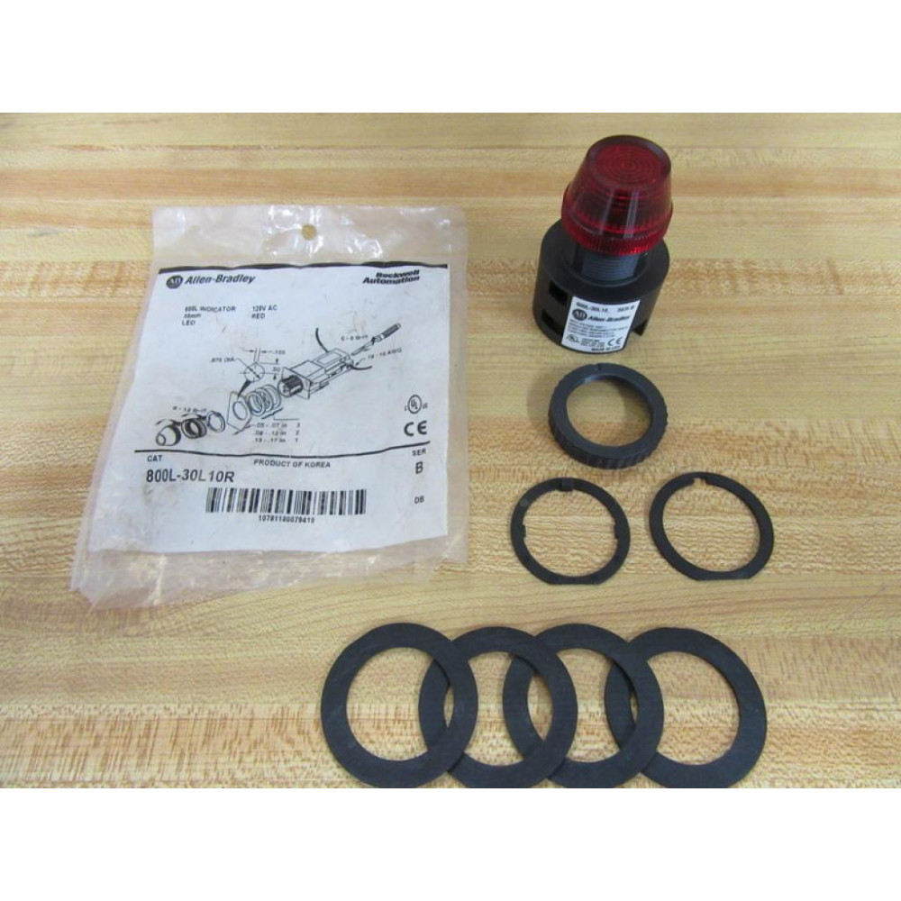 Allen Bradley 800L-30L10R Pilot Light Assembly