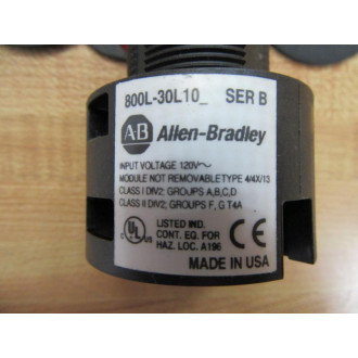 Allen Bradley 800L-30L10R Pilot Light Assembly