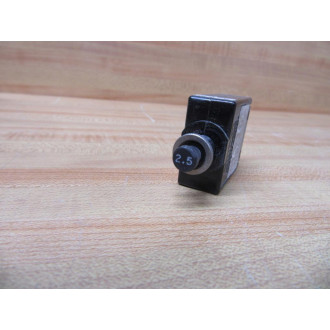Airpax PP11-2-2.50A-OB-V Circuit Breaker 2.5 Amp PP11-2-2.50A-0B-V - Used