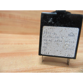 Airpax PP11-2-2.50A-OB-V Circuit Breaker 2.5 Amp PP11-2-2.50A-0B-V - Used