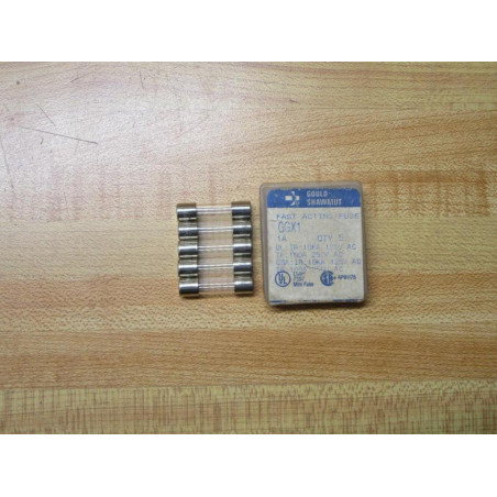 Gould Shawmut Ferraz Mersen GGX1 Fuse Cross Ref 5LAZ0 Fine Wire (Pack of 10)