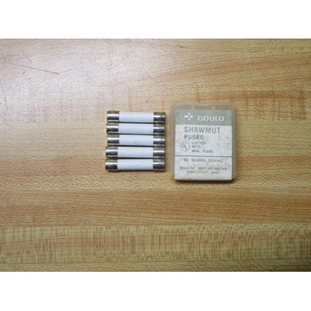 Gould Shawmut Ferraz Mersen GAB34 Fuse Cross Ref 5LAR1 White (Pack of 10)