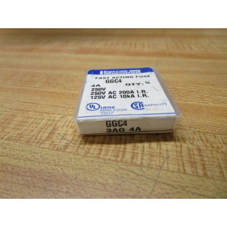 Gould Shawmut Ferraz Mersen GGC4A Fuse Cross Ref 5LAY2 Fine Wire (Pack of 10)