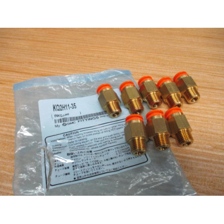 SMC KQ2H11-35 Tube Fitting KQ2H1135 (Pack of 8)