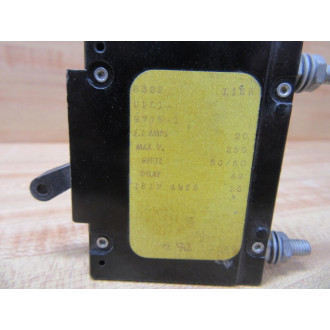 Airpax UPL1-9775-1 Circuit Breaker 20 Amp UPL197751 - Used